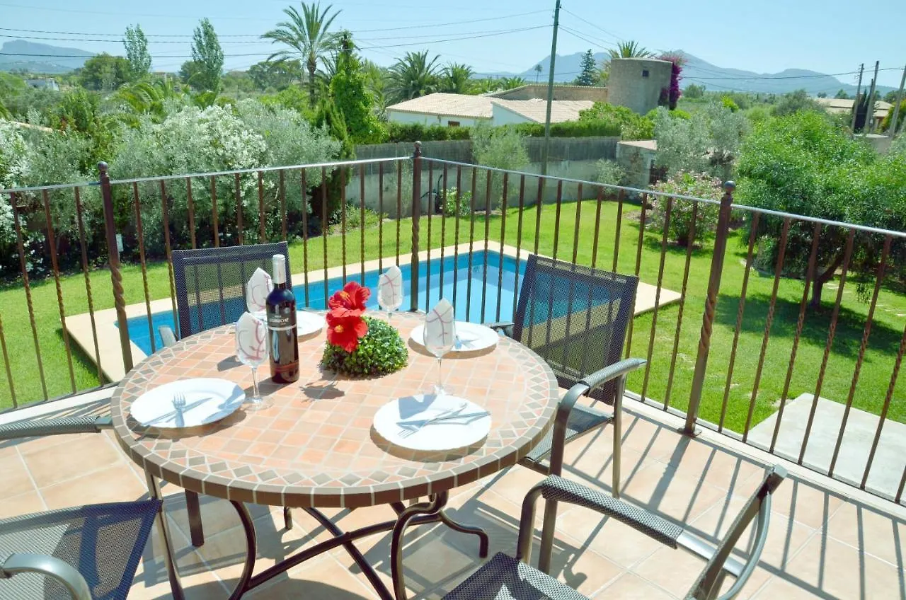 Villa With 2 Bedrooms In Mallorca With Wonderful Mountain View Private Pool Enclosed Garden 3 Km From The Beach 0*, Pollenca